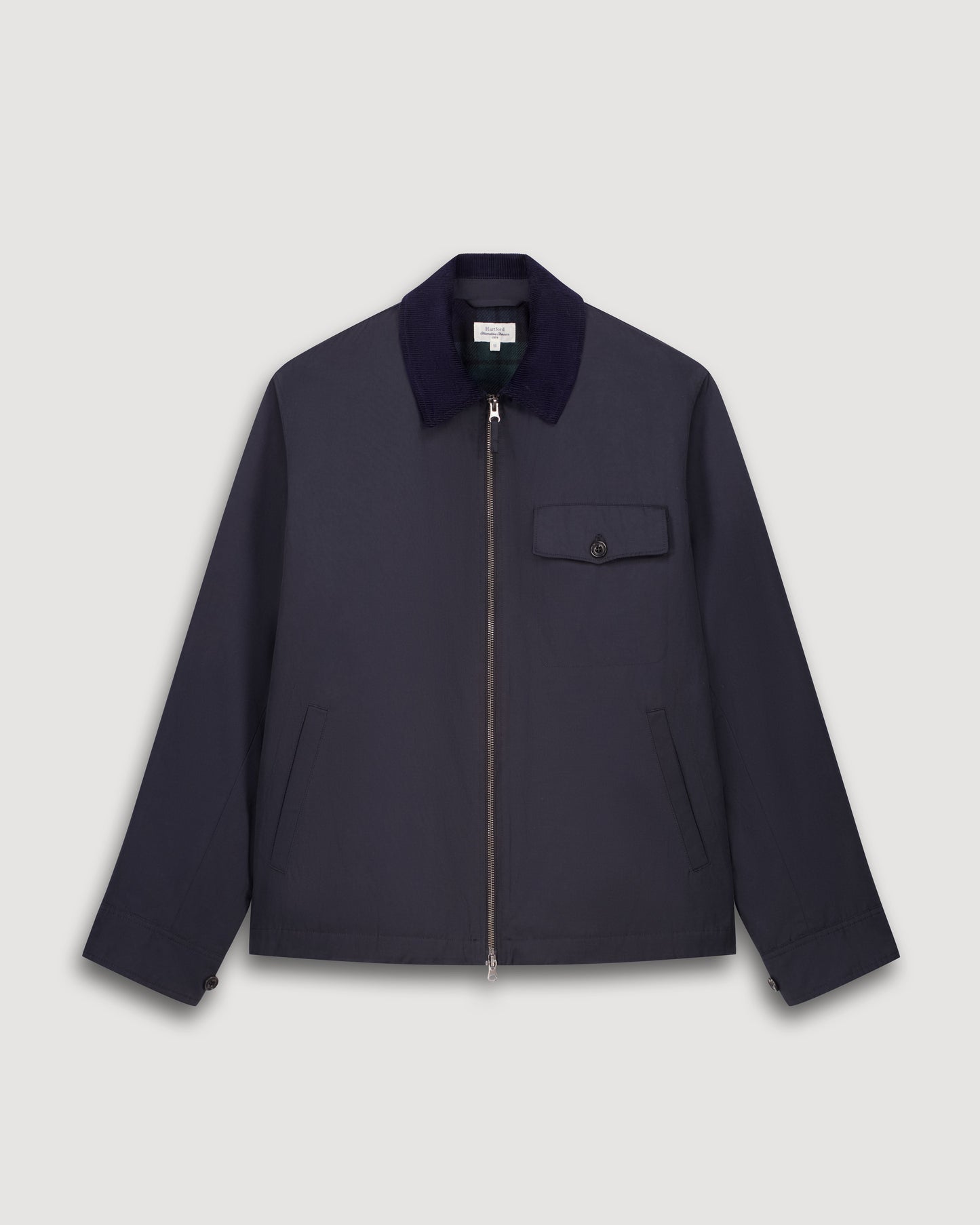 Blouson Homme en Gabardine déperlant Bleu Marine Daren