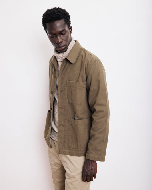 Veste Homme en Moleskine de Coton Bronze Perry