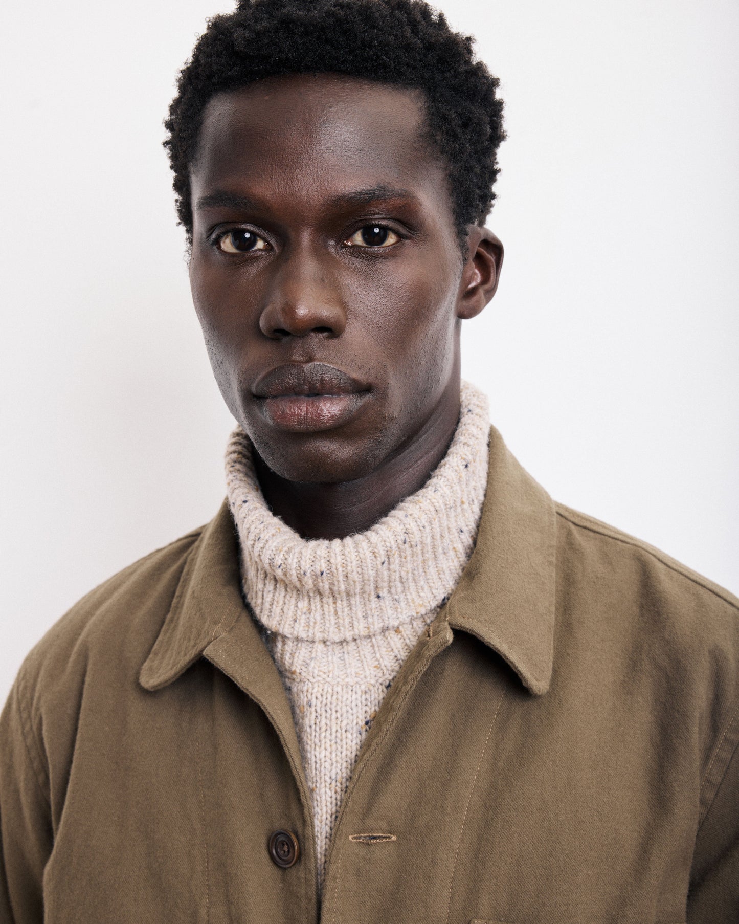 Veste Homme en Moleskine de Coton Bronze Perry