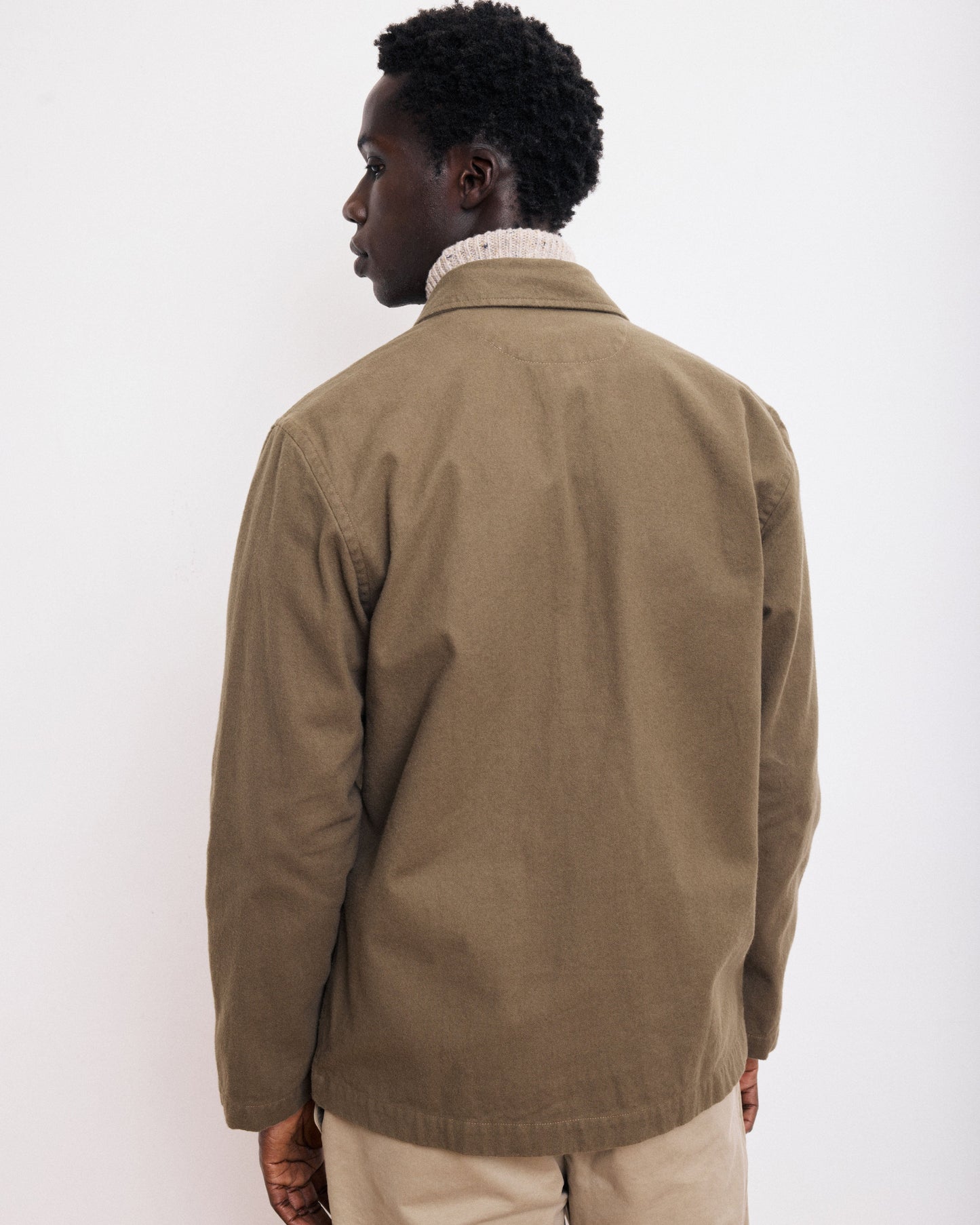 Veste Homme en Moleskine de Coton Bronze Perry