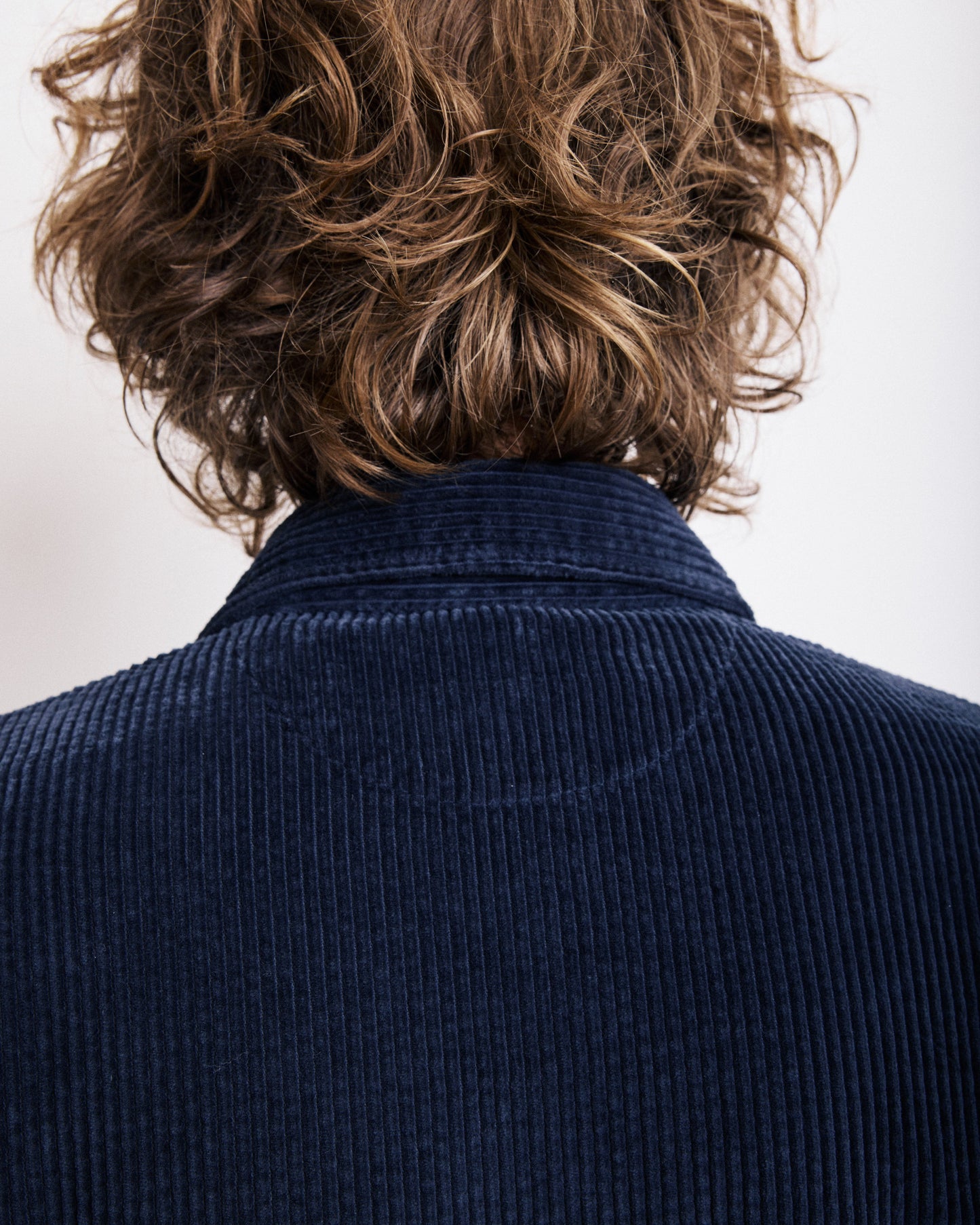 Veste Homme en velours cotelé seersucker Bleu Marine Petty