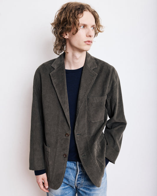 Veste Homme en Velours Côtelé Vert Olive Jonny