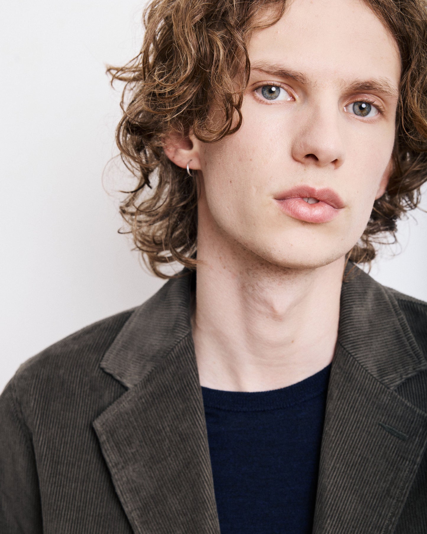 Veste Homme en Velours Côtelé Vert Olive Jonny