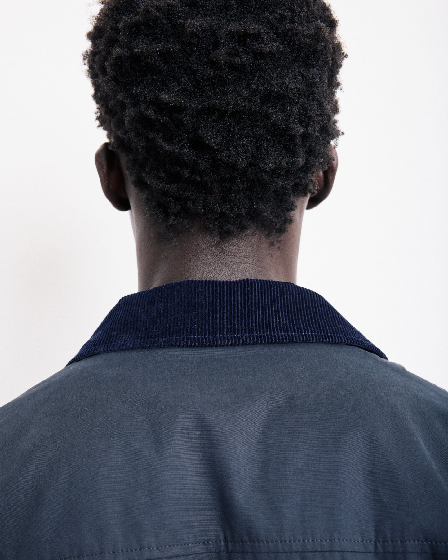 Blouson Homme en Gabardine déperlant Bleu Marine Daren