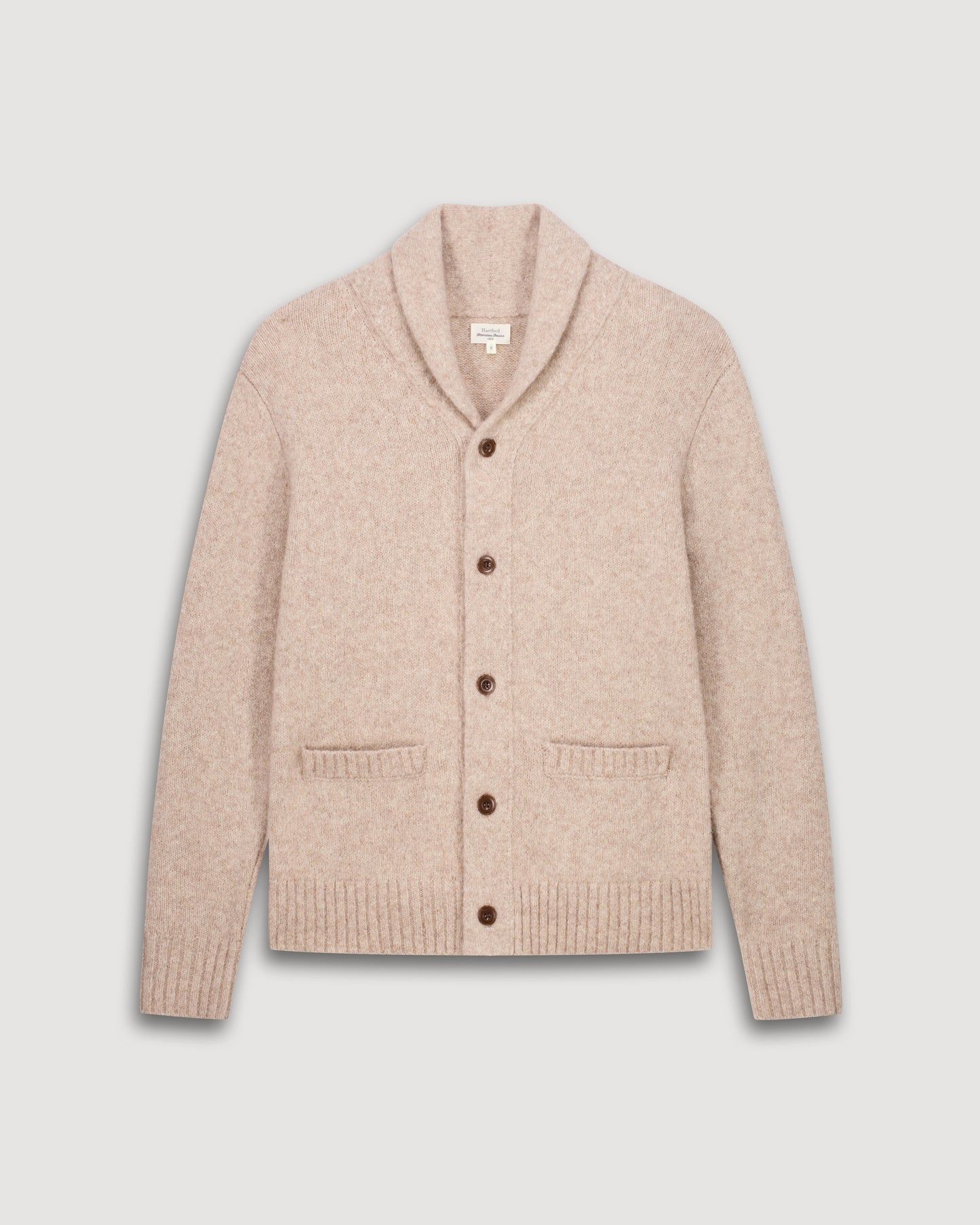 Cardigan Homme en Laine d'Alpaga & Yak Beige
