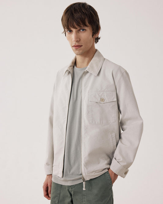 Blouson Homme en Toile de Coton Beige Danny