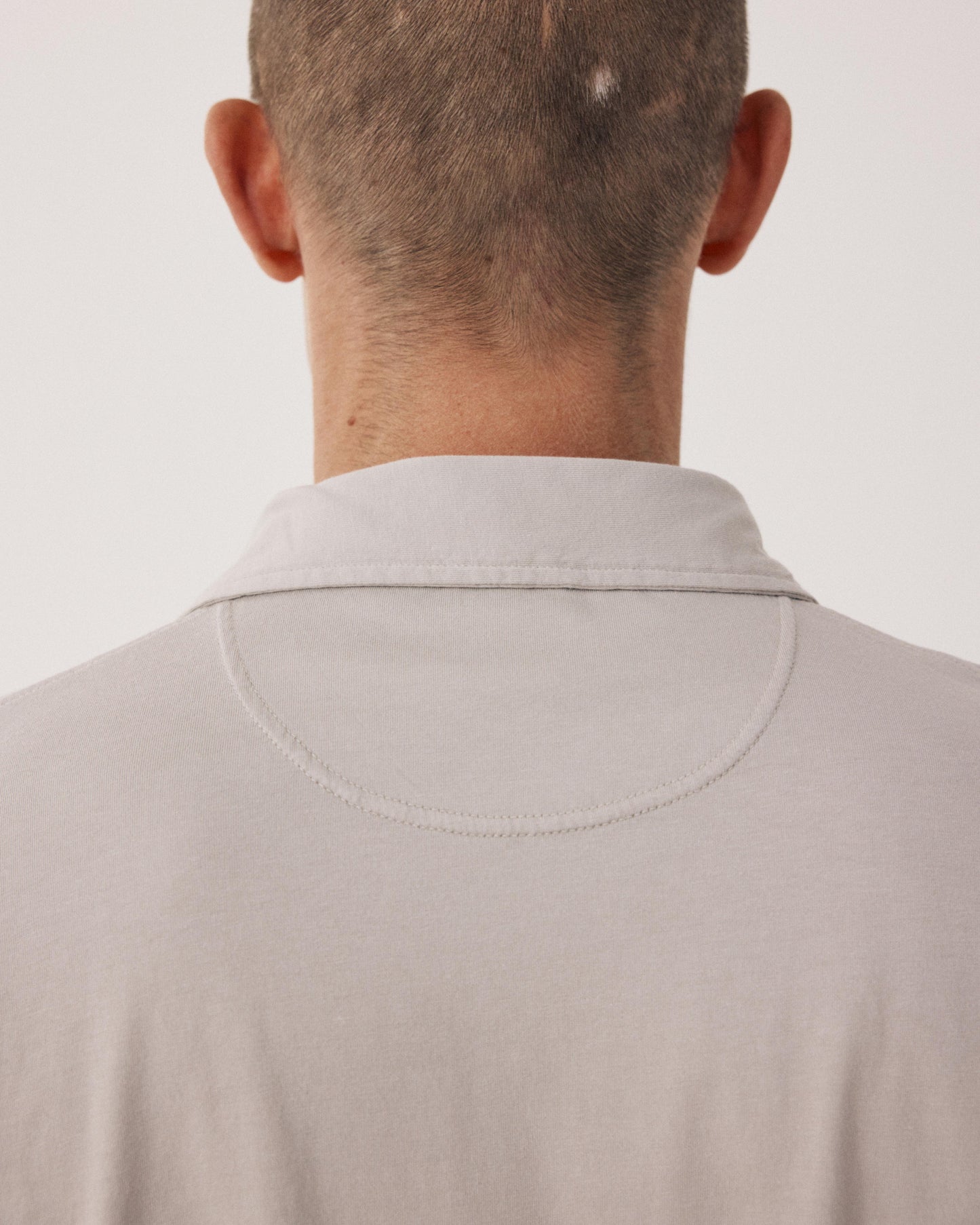 Polo Homme en Jersey de Coton Sable