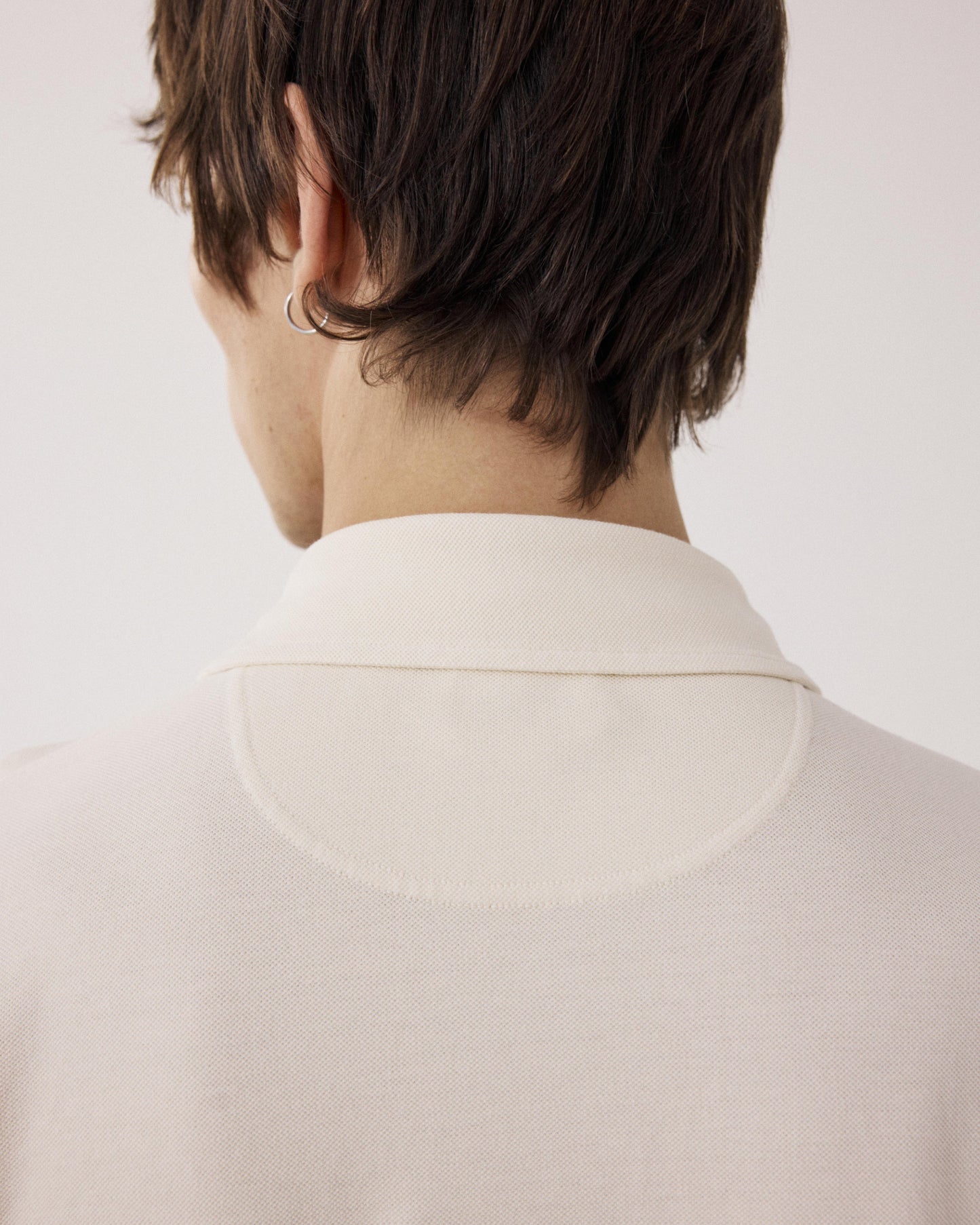 Polo Homme en Coton Piqué Vanille