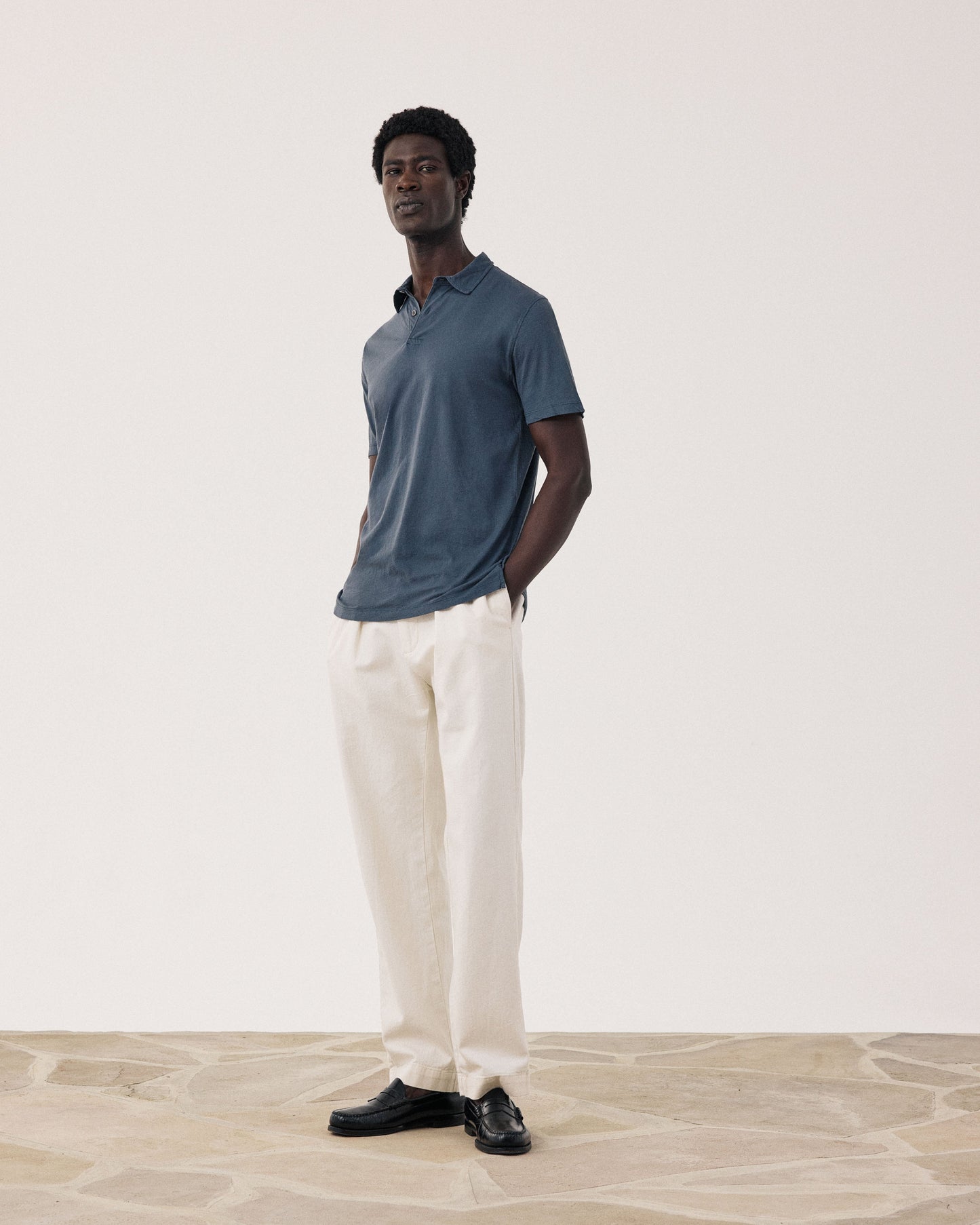 Polo Homme en Jersey de Coton Léger Carbone Light Polo