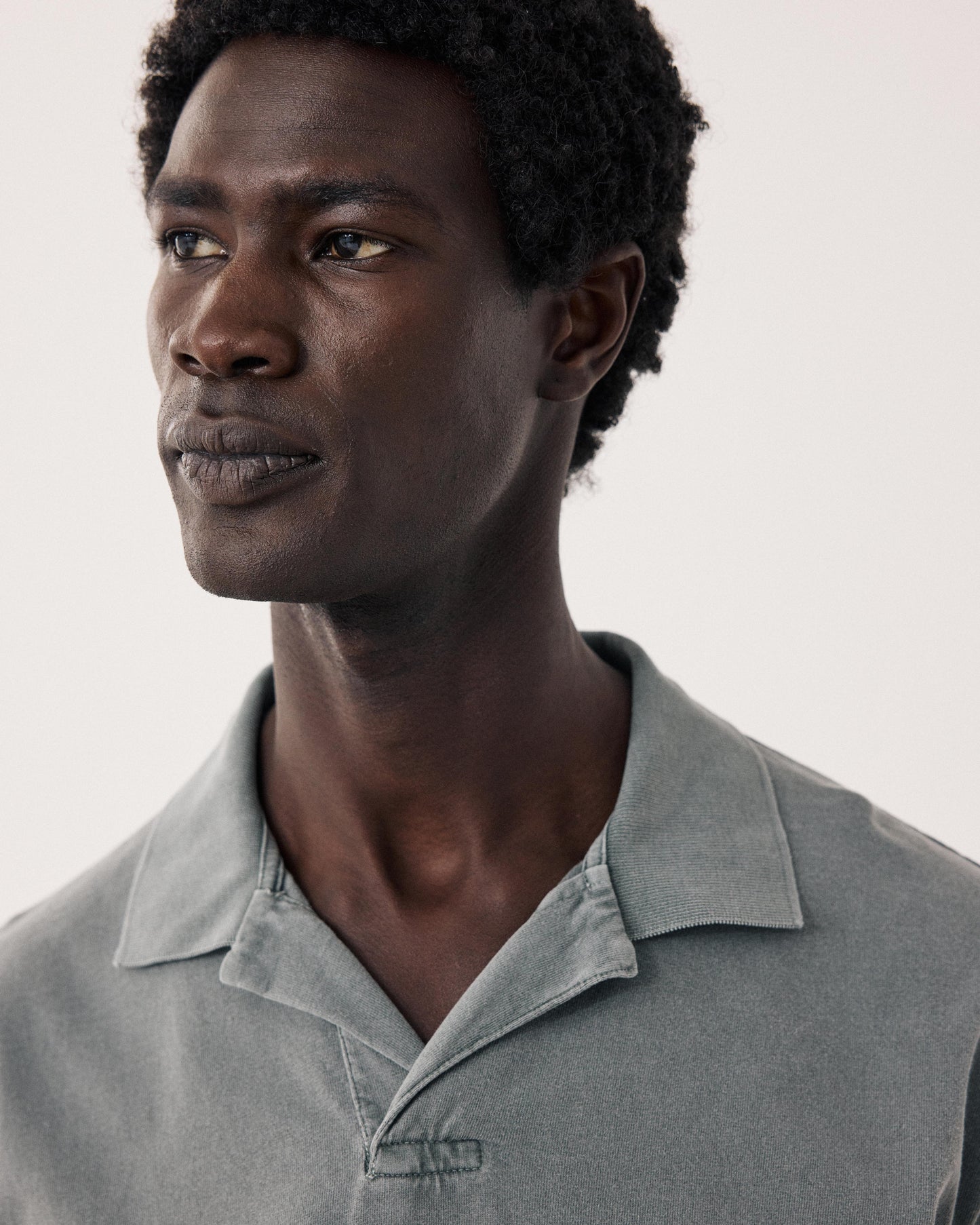 Polo Homme en Jersey Vert Cactus