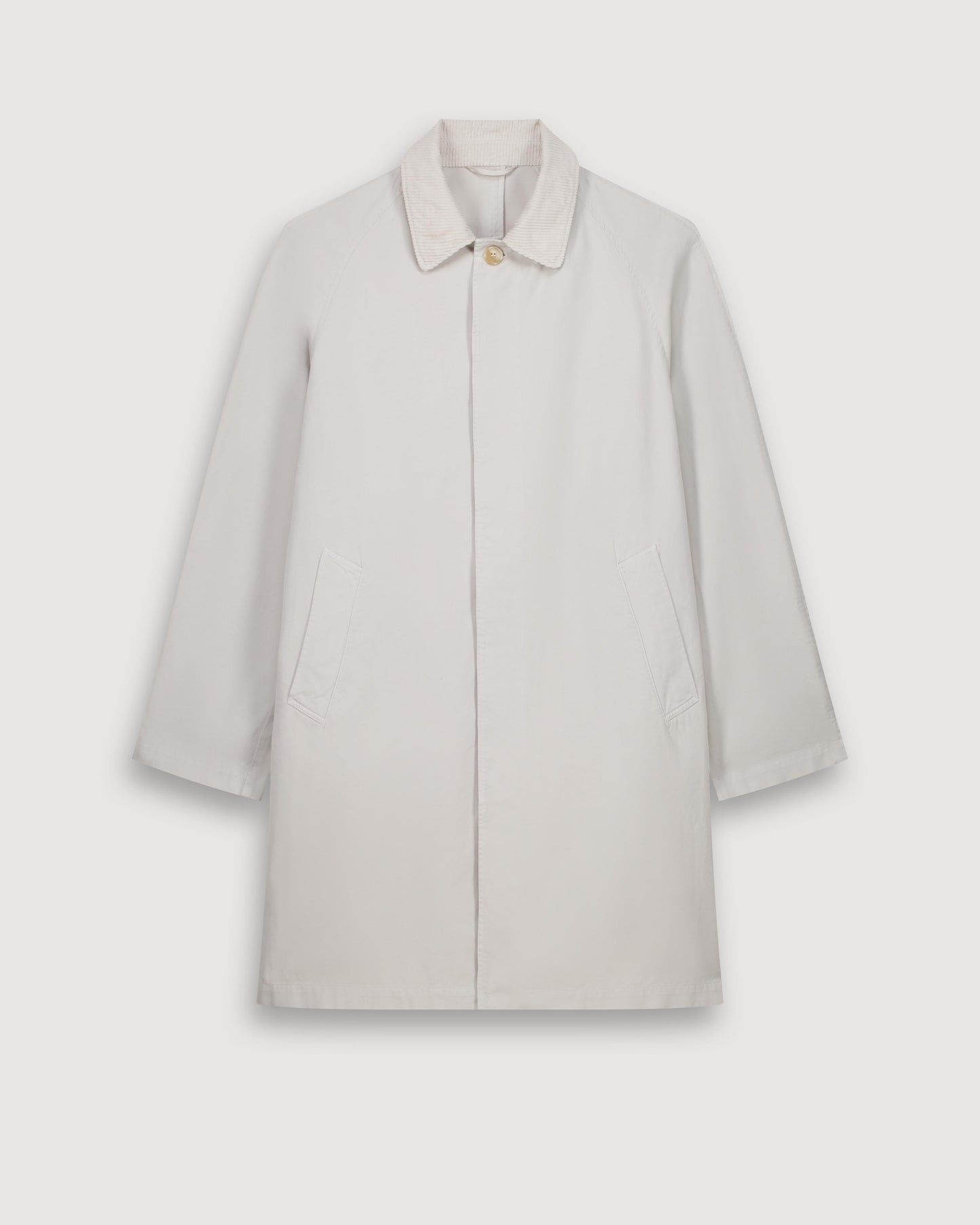 Manteau Homme en Gabardine de Coton Beige Cooler