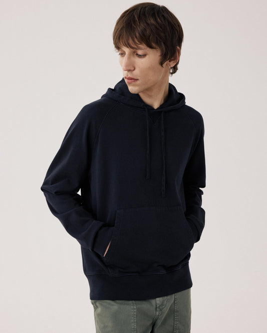 Sweatshirt Homme en Coton Noir Hoody